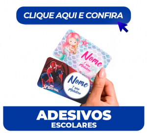 Kit Adesivos Escolares Personalizados      